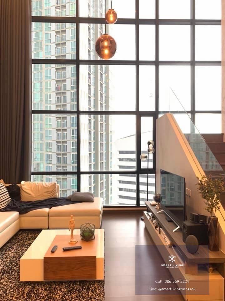 ขายและให้เช่าคอนโด Ivy Ampio ห้อง Duplex 3 ห้องนอน ใกล้ MRT ศูนย์วัฒนธรรมแห่งประเทศไทย ย่านพระราม 9