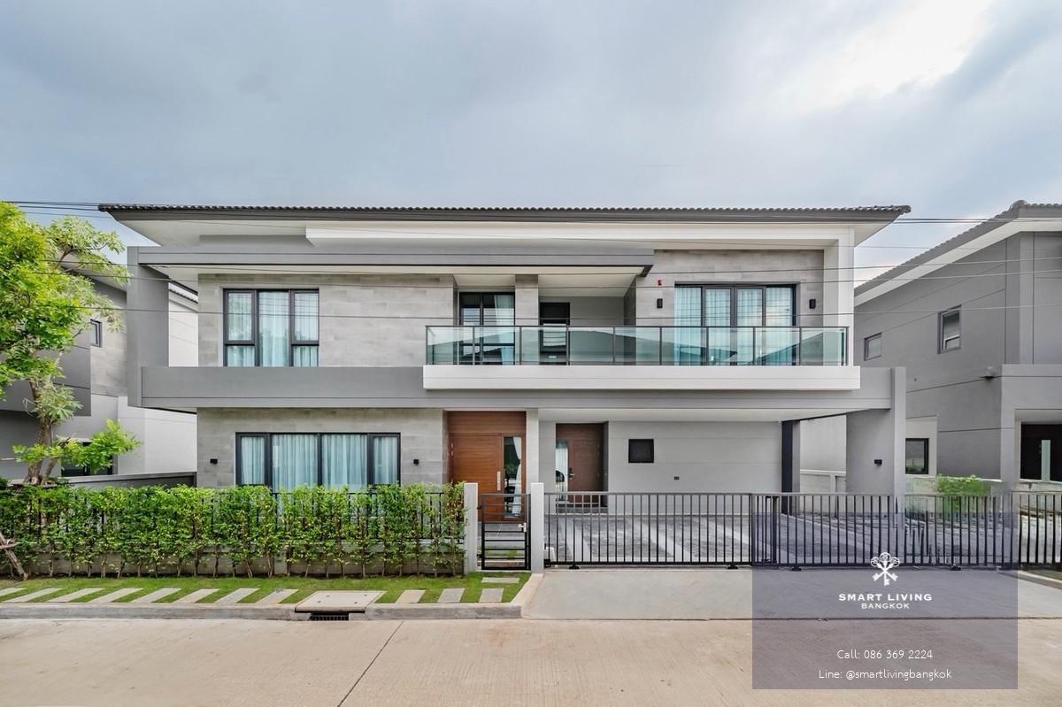 บ้านเดี่ยวหรู พร้อมเฟอร์นิเจอร์ครบ ใกล้เมกะบางนา โรงเรียนนานาชาติ และโรงพยาบาลหลายแห่ง