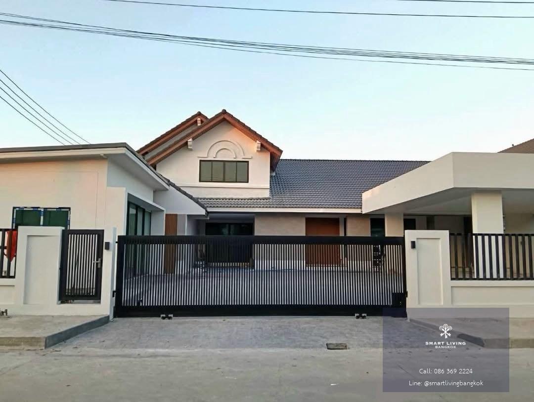 ขายบ้านเดี่ยวพร้อมโฮมออฟฟิศแยก ที่ดิน 179 ตร.ว. จอดรถได้ 8–9 คัน เมืองเอก รังสิต ใกล้ม.รังสิต เหมาะทำธุรกิจและอยู่อาศัย