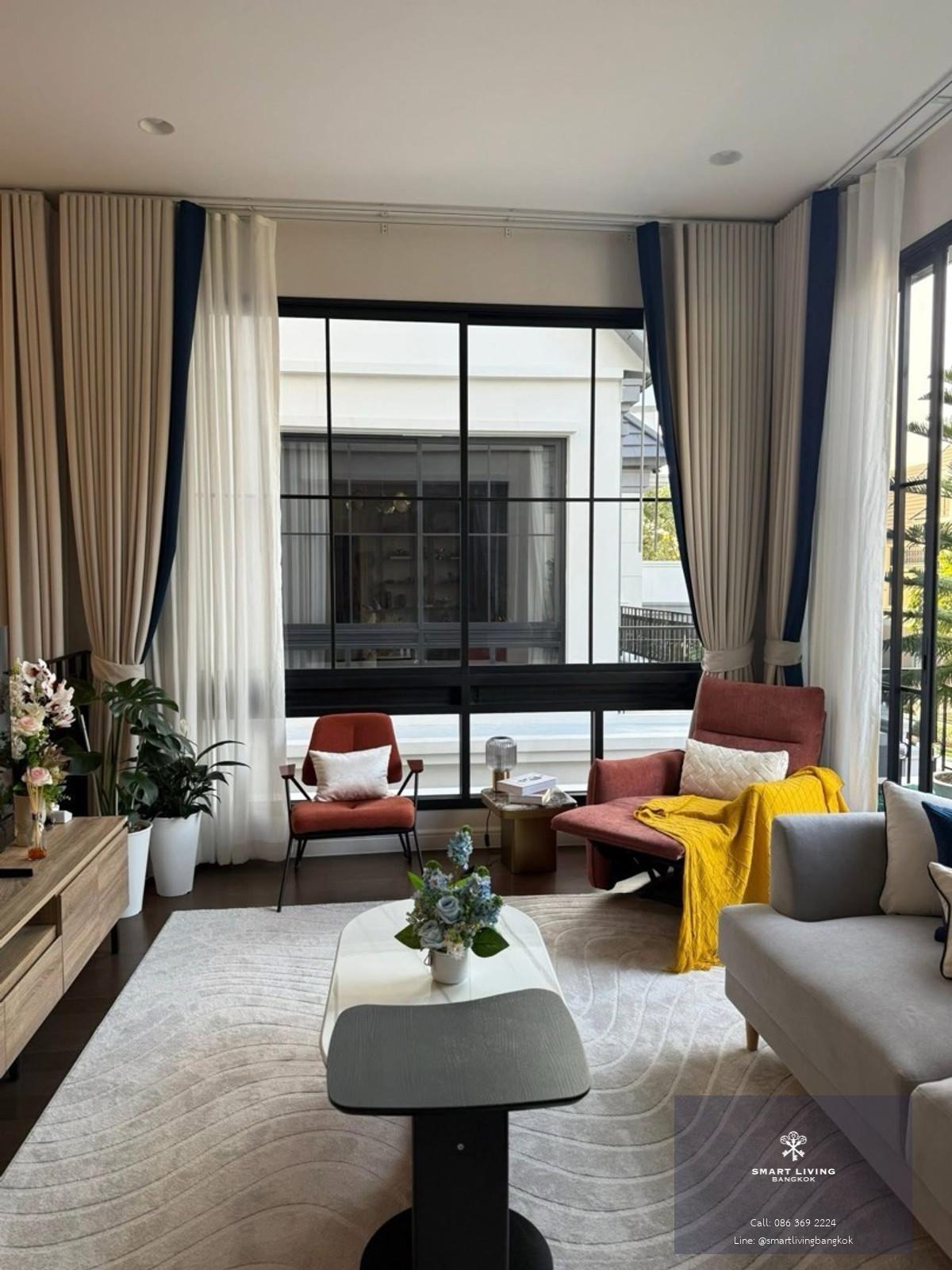 บ้านเดี่ยวหรูให้เช่า นาราสิริ พหลโยธิน–วัชรพล บ้านใหม่แต่งครบ 4 ห้องนอน พื้นที่ใหญ่ ถนนเทพรักษ์ ใกล้ทางด่วน