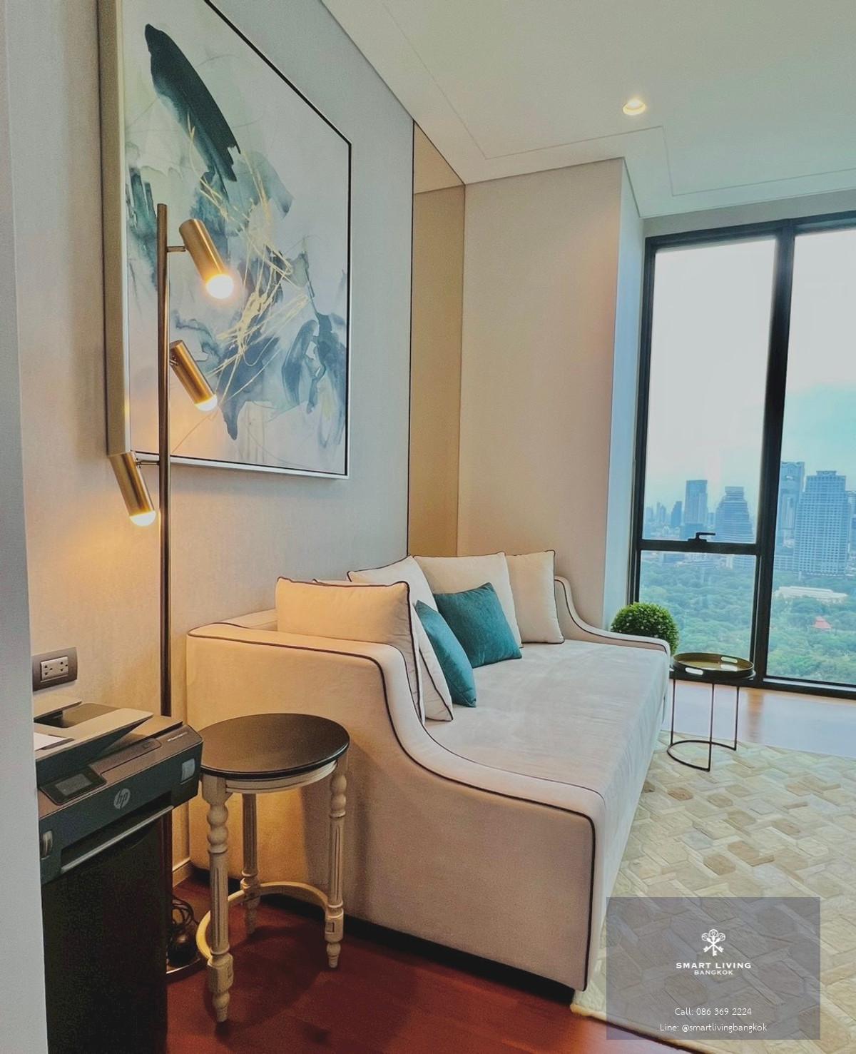 ✨ขาย/ให้เช่าคอนโดหรู The Residences at Sindhorn Kempinski 3ห้องนอน ห้องสวย เฟอร์นิเจอร์ครบ ระเบียงใหญ่  วิวสวนลุมพินี   ใกล้ BTS ราชดำริ, สวนลุมพินี