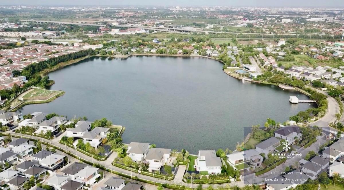 บ้านหรูริมทะเลสาบ รังสิต ปทุมธานี  พร้อมสระว่ายน้ำส่วนตัว ที่ดินขนาดใหญ่ 297.6 ตร.ว บรรยากาศรีสอร์ต เป็นส่วนตัวสูง