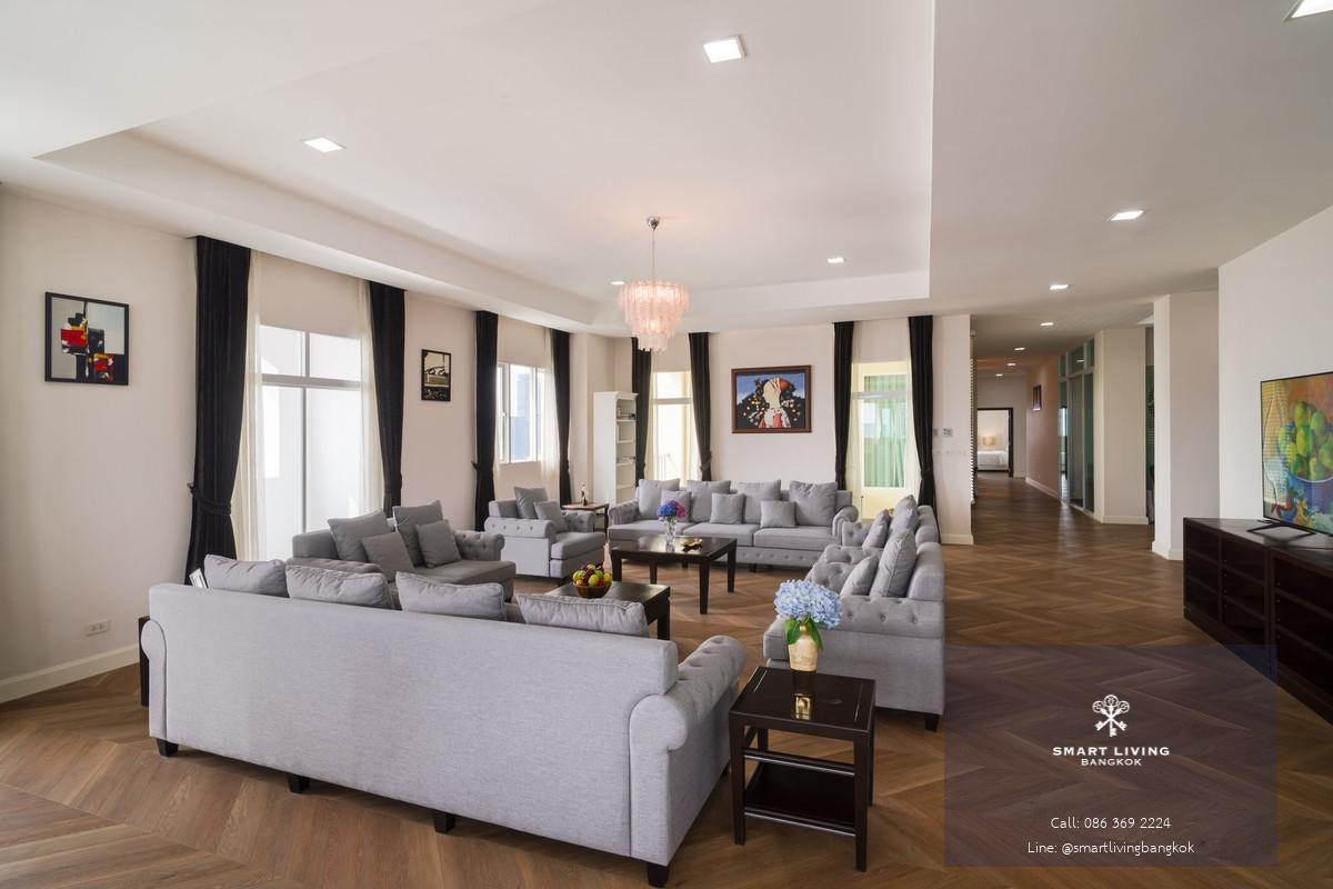 ✨ ให้เช่าPenthouse รีโนเวทใหม่ใจกลางเมือง ขนาด 440 ตรม. เฟอร์นิเจอร์ครบ ชั้นบนสุด ใกล้BTSอโศก และMRT สุขุมวิท