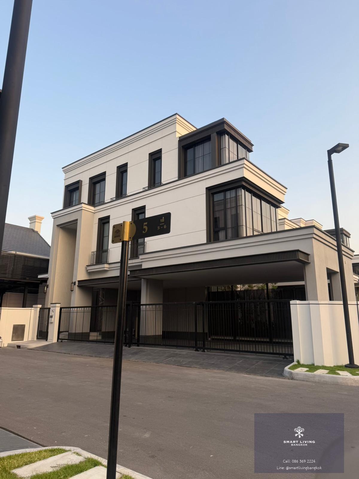 ให้เช่า/ขาย บ้าน House Malton Gates Krungthep Kreetha 5 ห้องนอน + 2 ห้องห้องแม่บ้าน ใกล้MRT หัวหมาก