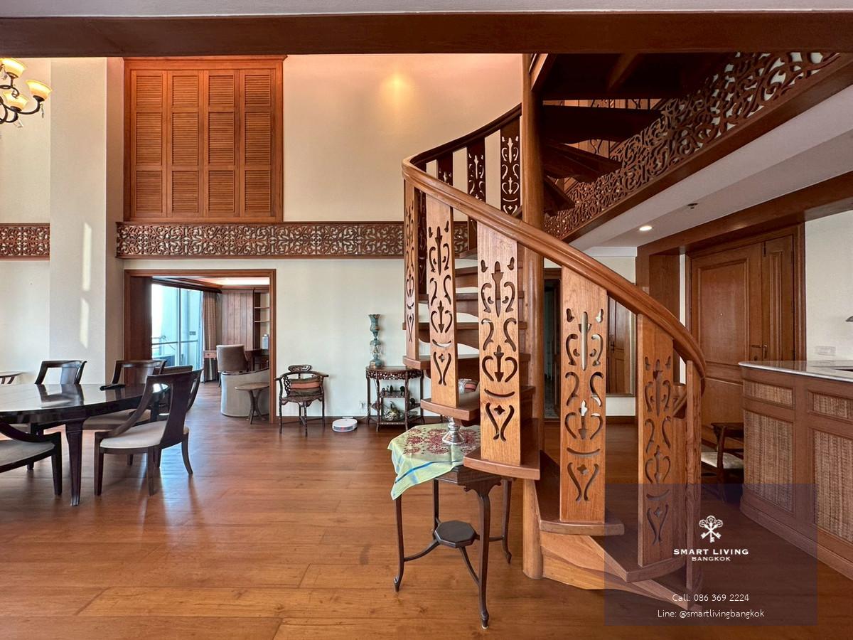 ✨ให้เช่าคอนโดDuplex The Rajdamri  3ห้องนอน เฟอร์นิจอร์และเครื่องใช้ไฟฟ้าตกแต่งครบ ระเบียงกว้างวิวตึกสูง เดินทางสะดวก ใกล้ BTSราชดำริ, สวนลุมพินี