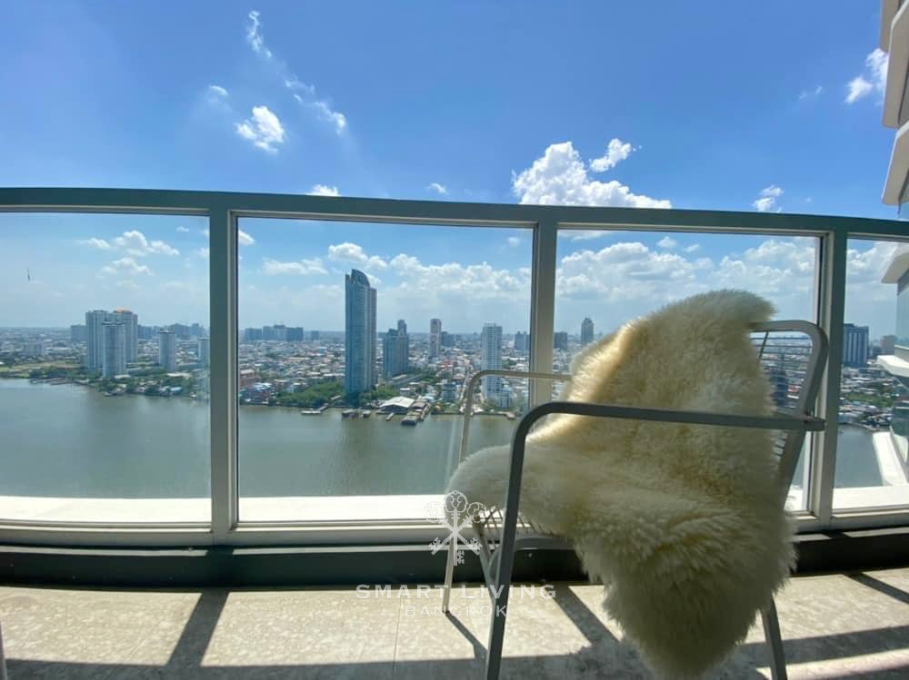 Menam Residences fully equipped 1 bed, with nice living room, walking distance to Asiatique The Riverfront.