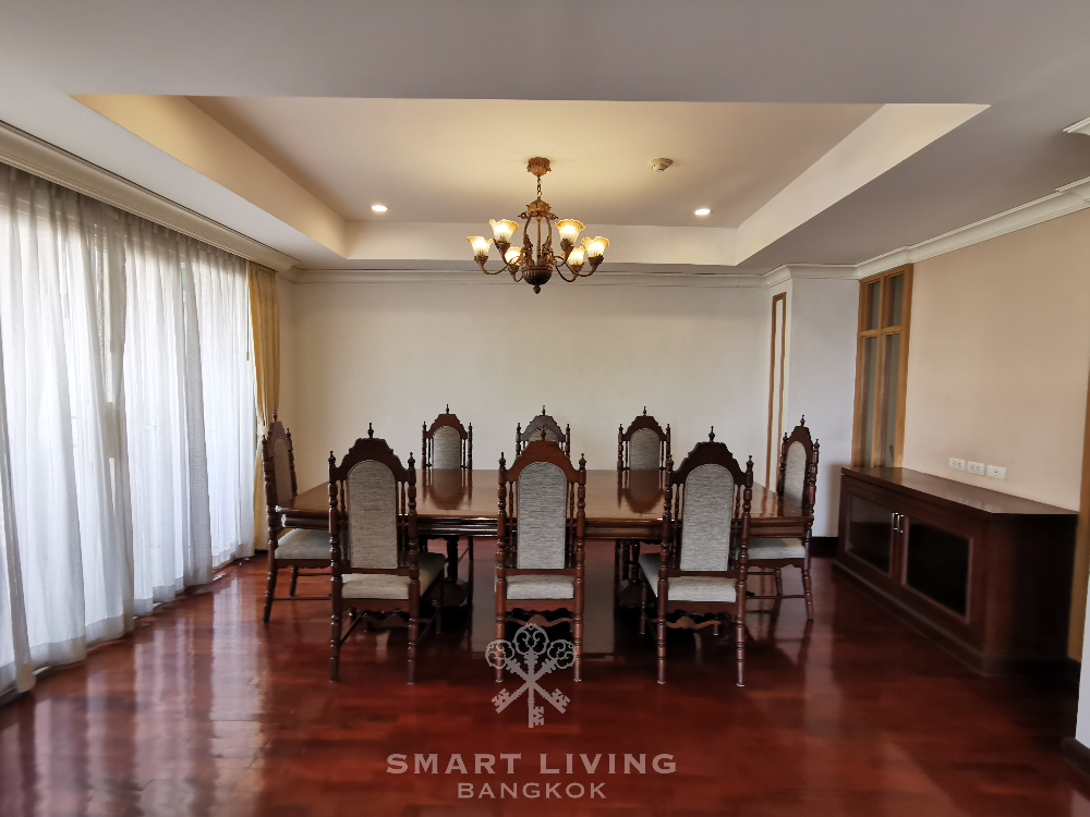Nagara Mansion Duplex Penthouse 4bed, 5 min. walk to BTS Ploenchit, only @85K!
