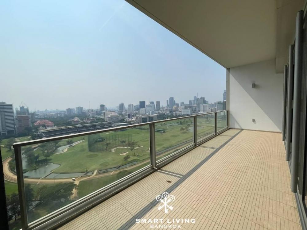 For rent: 185 RAJADAMRI, luxury condo in ratchadamri road, wide view of ROYAL BANGKOK SPORT CLUB, near Lumpini park ,long big balcony