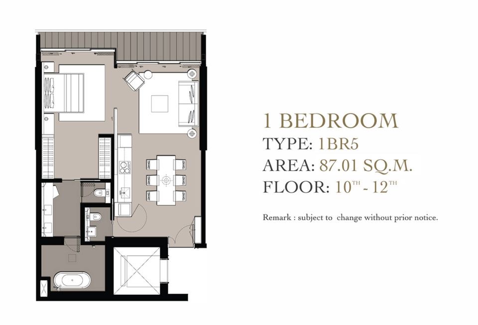 ให้เช่า Banyan Tree , 1 ห้องนอน ใกล้ BTS คลองสาน