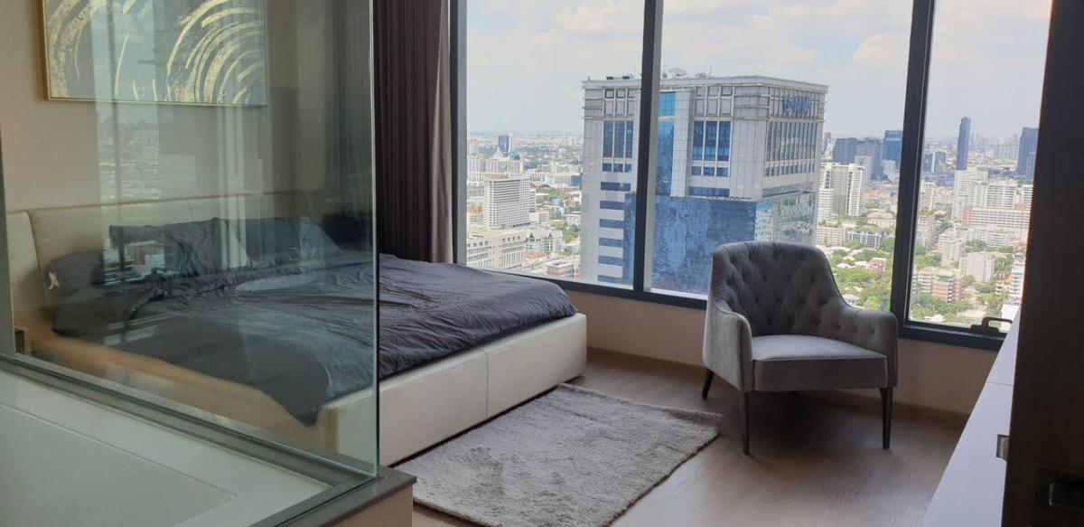 📢👇For sale with tenant til Oct 26, 2 beds at The Esse Sukhumvit 36, fully furnished, unblocked view