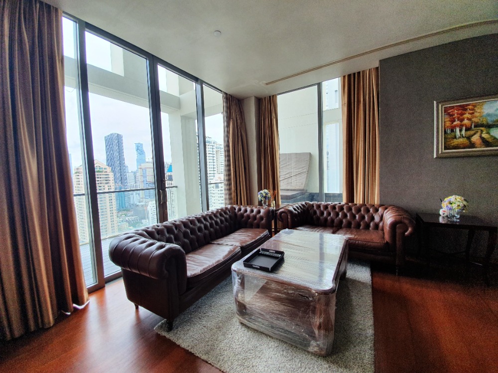 ✨ 👍ให้เช่า!! Sukhothai Residences , 3 ห้องนอน,ระเบียงกว้าง ชั้นสูงวิวเมืองสวย ใกล้ BTS ศาลาแดง พร้อมเข้าอยู่