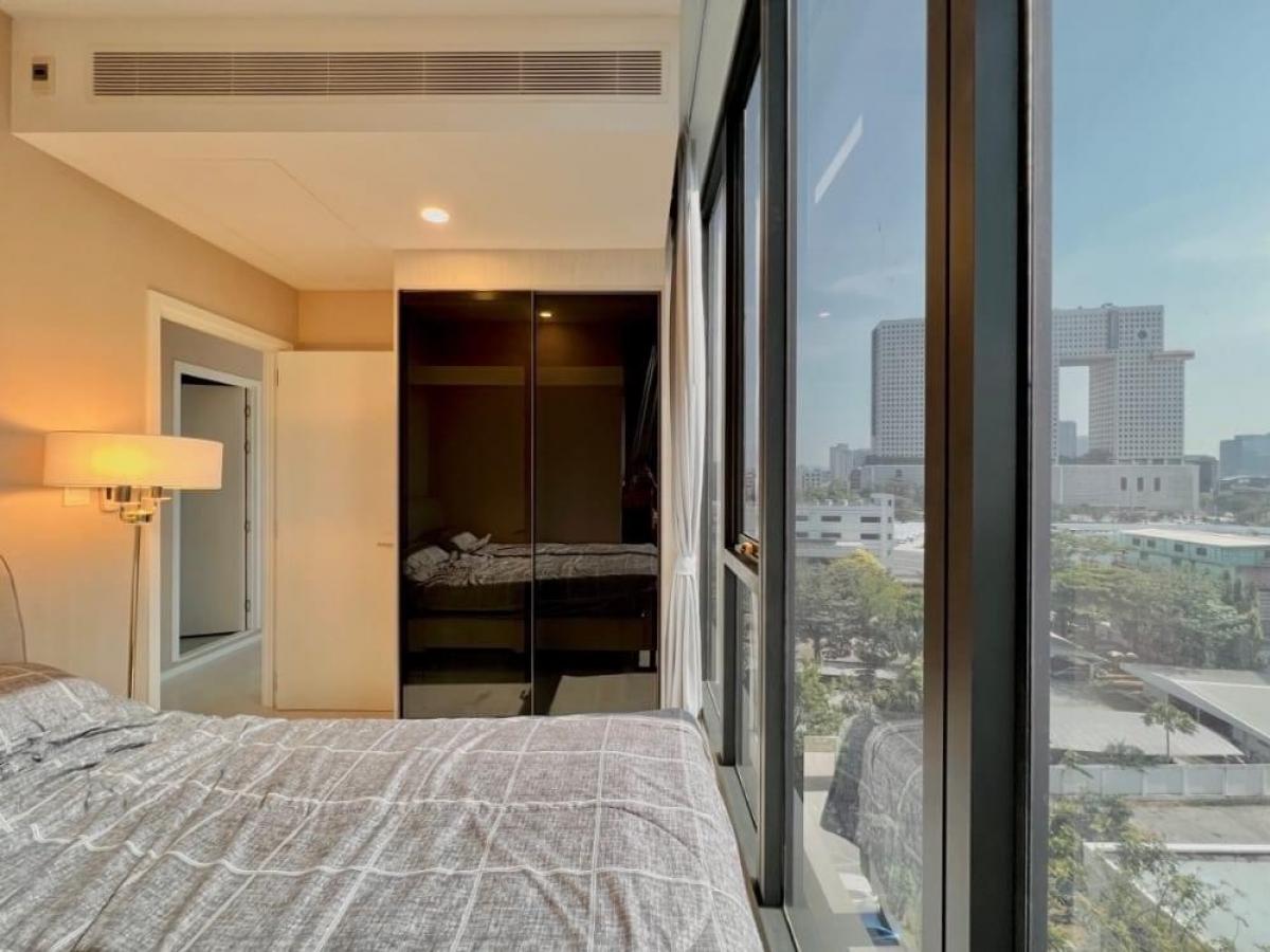 📢👇 Reasonable, affordable, worth price for living or investing as Mazarine Ratchayothin by Grand Unity located very close next to BTS , 180-degree huge city view in the bedroom
