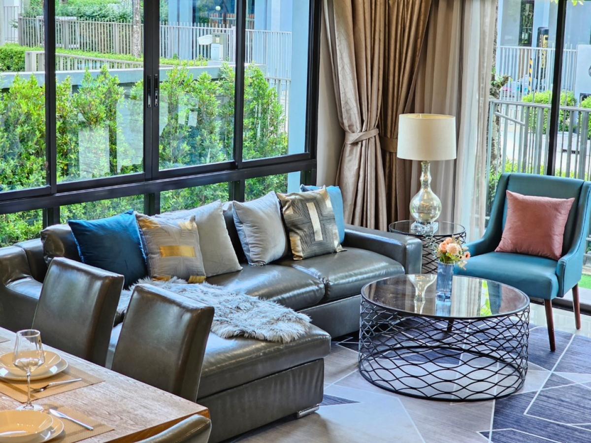 📢👇 Newly renovated at Baan Lumpini Suan Luang Rama 9 located only 550 meters to Suanluang park