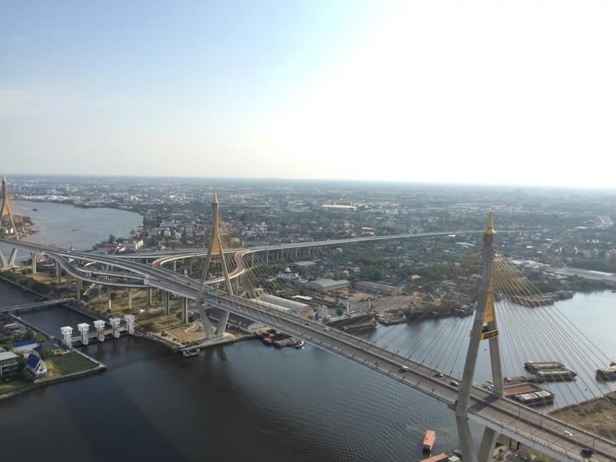 📢👇Sell with tenant til July 2027
Rate item! Duplex unit  by the river with long big balcony and huge river view