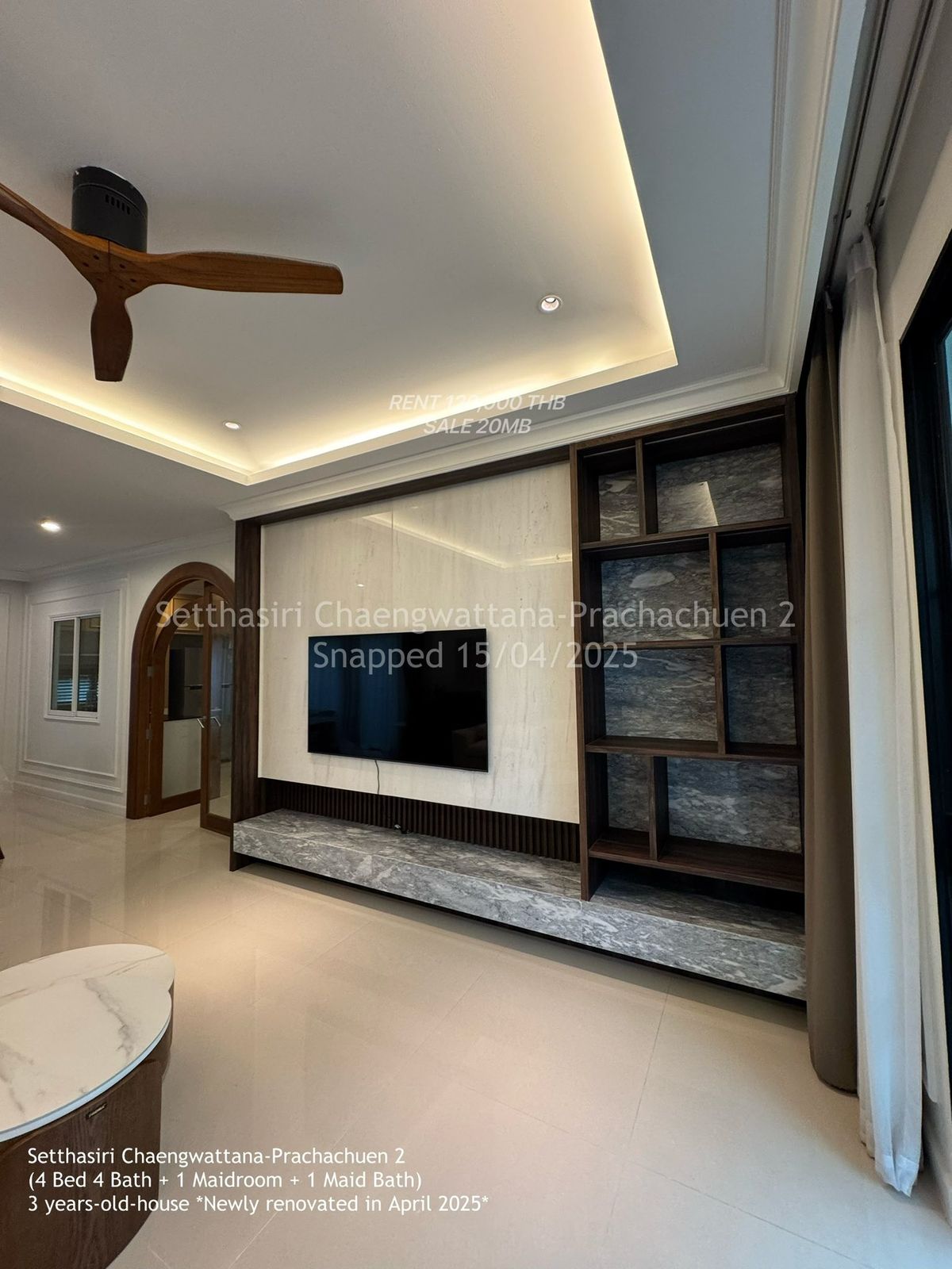✨ บ้านเดี่ยวหรู 4 ห้องนอน รีโนเวทใหม่ล่าสุด พร้อมเครื่องใช้ไฟฟ้าครบ แอร์ 6 เครื่อง ใกล้ทางด่วนแจ้งวัฒนะ-ประชาชื่น