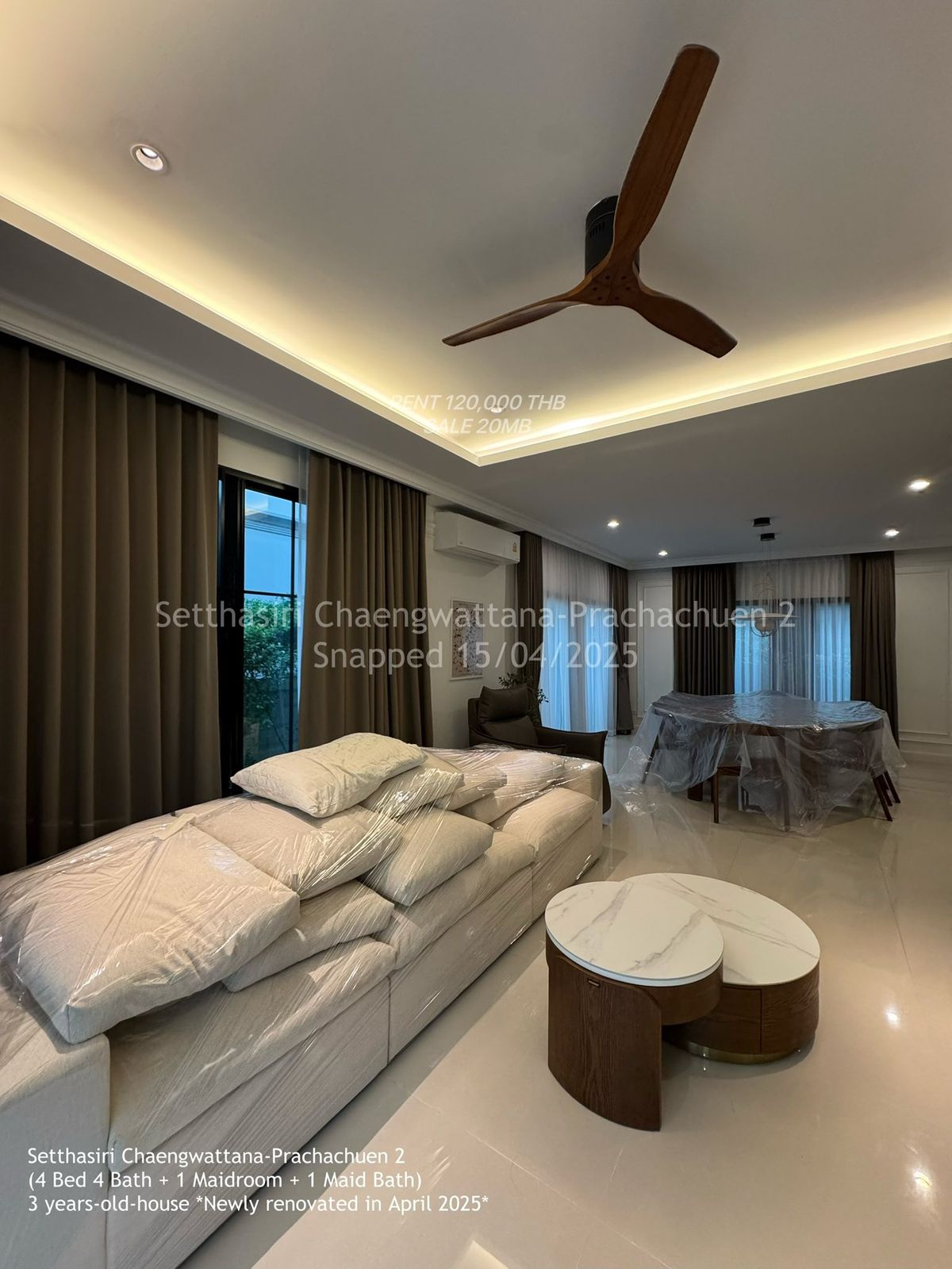 ✨ บ้านเดี่ยวหรู 4 ห้องนอน รีโนเวทใหม่ล่าสุด พร้อมเครื่องใช้ไฟฟ้าครบ แอร์ 6 เครื่อง ใกล้ทางด่วนแจ้งวัฒนะ-ประชาชื่น