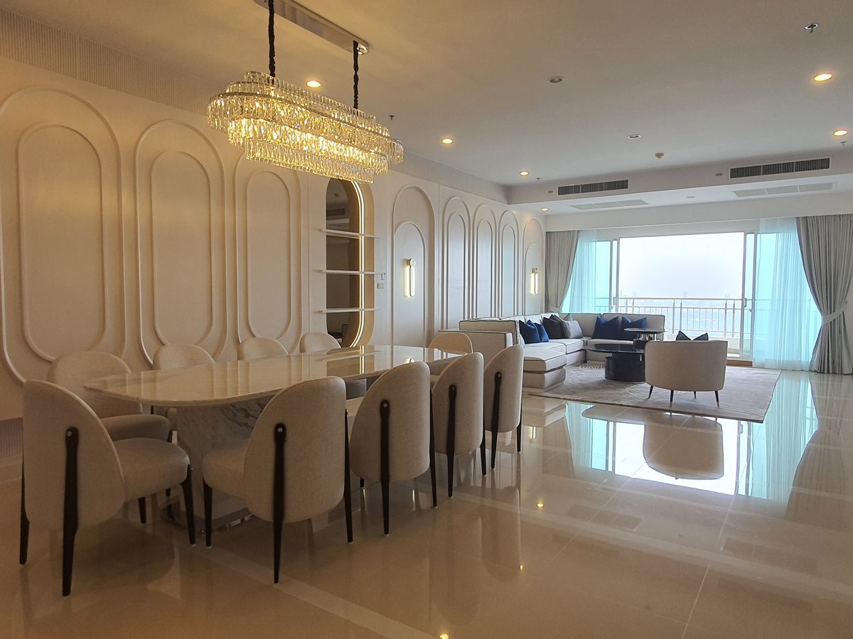 ขายด่วน SUPALAI PRIMA RIVA ,เพนท์เฮ้าส์ 4 ห้องนอน ,ตกแต่งหรู ,พาโนรามาวิวและใกล้ BTS ช่องนนทรี
